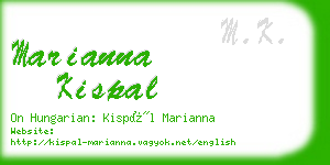 marianna kispal business card